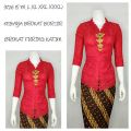 KEBAYA BROKAT BORDIR ENCIM MODERN LENGAN 7/8 Furing Katun S M L XL XXL XXXL. 