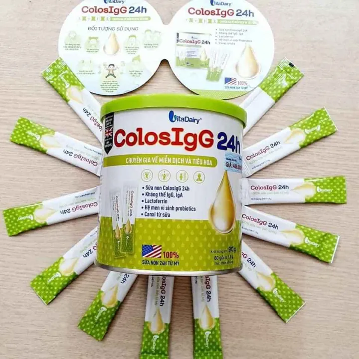 Sữa non ColosIgG 24h dạng gói tiện lợi 90g
