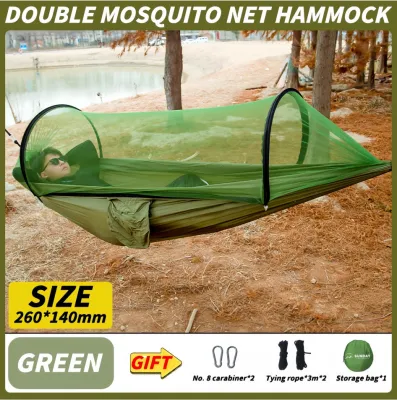 Sunday Outdoor Hammock Portable With Net Mosquito Net For Camping Hiking