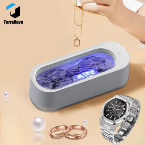 Portable Mini Ultrasonic Cleaner Machine For Jewelry Glasses Watch Home Use