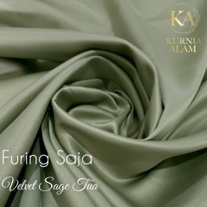 Bahan Kain Bridesmaid Kondangan Premium Modern Warna Putih Sage Green Motif Bunga Terlaris di jual per 0.5meter