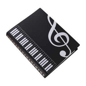 KAWES Waterproof 80 Sheets A4 Music Book Folders  Music Themed Folder Music folder storage Holder A4 Size Folder