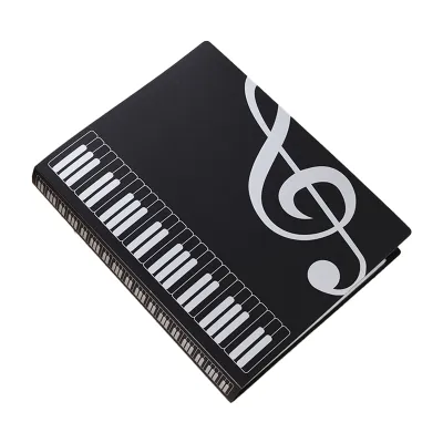 KAWES Waterproof 80 Sheets A4 Music Book Folders Music Themed Folder Music folder storage Holder A4 Size Folder