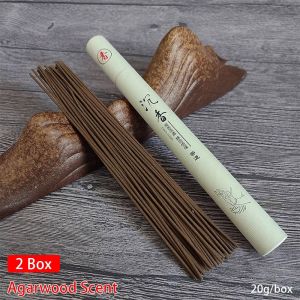 INSTALLSTORE64RE9 1/2Box Tranquilize Mind Incense Stick Sleeping Aiding Sandalwood Mugwort Scent Household Joss-stick 20g/Box Refreshing Scent