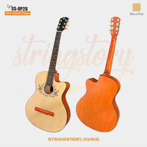 Gitar Original OLING SS-OP28 Akustik Elektrik Senar String Guitar