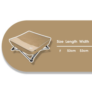 HIDREAM Elevated Pet Cot 20cm Height Anti-Damp X-Frame Reinforced Joints Heavy Duty Aluminum Frame Foldable