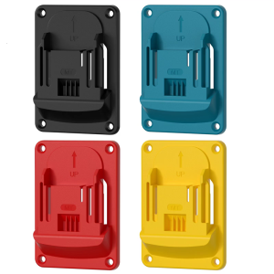 Practical ABS Wall Brackets Organizers 5 Pack For 18V Power Tool Storage Easy Installation Solid Mounting System