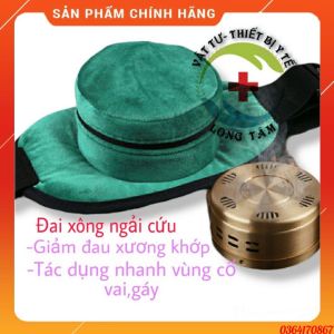{ LOẠI ĐIỀU CHỈNH NHIỆT + NHUNG GIỮ NHIỆT } Đai xông ngải cứu