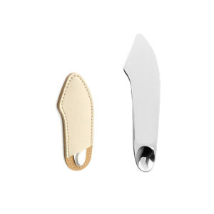 Ta💋.Palet Pencampuran Stainless Steel Palette Spatula Double Head Beauty Tool