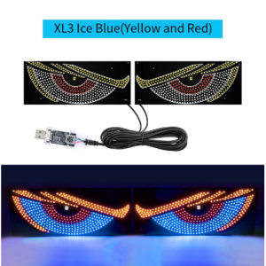 Car Windows Multi mode Decorative Lights  USB Powered Signal Lights Automotive decorative lights  Car LED Devils Eye Durable USB with Switch Car Signal Lamp Car Accessory