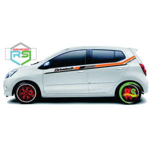sticker stiker mobil cutting variasi simple-elegan-racing-agya ayla march swift yaris jazz datsun mirage-dll