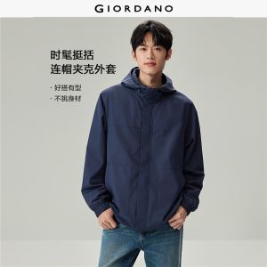 Giordano Beau Monde Men Raglan sleeve loose hooded windbreaker Free Shipping 13076713