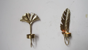 Kiểu Bắc Âu lá kim loại nến chủ cho trang trí tường thanh lịch vàng treo Mặt dây chuyền cho home & bên món quà