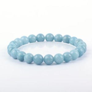 2025Natural Aquamarines Bracelet on Hand for Women Crystal Quartzs Stone Reiki Energy Bracelet Men Charm Yoga Jewelry Gift Pulsera