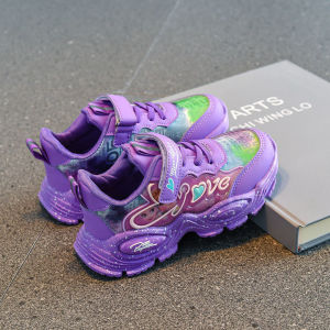 Sports Shoes Kids Girl 2022 Summer New Breathable Mesh Sneakers Girls Fashion Casualprincess Style Childrens Shoes Leather Wear-resistant Soft Sole Sports Shoes for Big Kids Girls