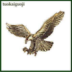 tuokaiguoji เข็มกลัดนกอินทรีวินเทจแฟชั่นสำหรับผู้ชายเข็มกลัดประดับตกแต่งเป็นของขวัญ