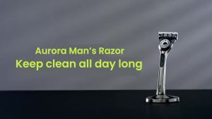 Gillette Labs Razor Aurora Series Flexdisc 5-Layer Induction Blade Beard Shaving Razor for Men with Stand