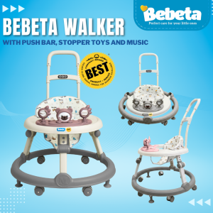 Bebeta Walker w/ Push Bar Stopper Toys & Music