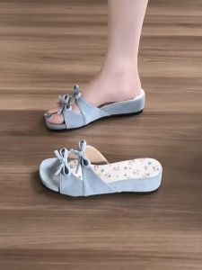[Free Shipping] Thick-Soled Wedge Sandals For Women Suitable For Outdoor Wear In Summer 2026 New Style Paired With Skirts High-Heeled Sandals