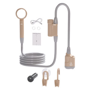 Portable Outdoor Shower [Long-Lasting] 4000mAh Rechargeable Camping  Shower with Intelligent LED Display  6ft Hose IPX8 Waterproof Electric Outdoor Camping Shower for Family Travel Beach Swimming Pet Camping Hiking Picnic