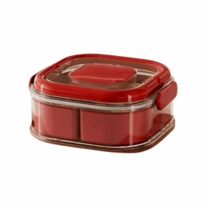 GIGBM Stackable Spice Storage Box Transparent Large Capacity Kitchen Storage Box BPA Free Multi-Compartment Seasoning Storage Box Kitchen Organizer