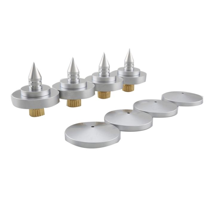 4 Pcs Speaker Spike Isolation Feet Brass Cone Turntable Amplifier Hi Fi ...