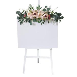 Artificial Flower Swag for Wedding Reception Backdrops Party Table Decoration Wedding Welcome Sign Flower Arrangement