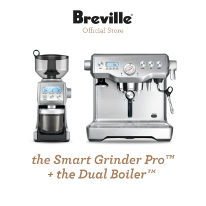 Breville the Smart Grinder™ Pro + The Dual Boiler™ - Paket Mesin Kopi Espresso dan Penggiling Biji Kopi