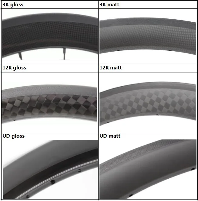 Superteam Bike Wheel Clincher 700C Carbon Wheelset 38/50/60/88 UD Matte (38mm Depth