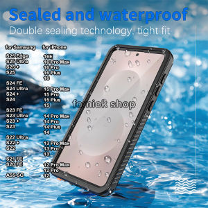 Redpepper Summer Swim/Dive 360 Fully Sealed IP68 Waterproof/Shockproof Phone Case For Samsung S26 S25 Edge S24 Ultra S23 FE S22 Plus S21 S20 Underwater Phone Cover for iPhone 16 E 15 Plus 14 13 12 Pro Max