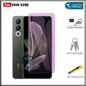 PAKET Tempered Glass Blue Light VIVO V29E NEW Anti Gores Kaca Anti Radiasi UV Blue Ray