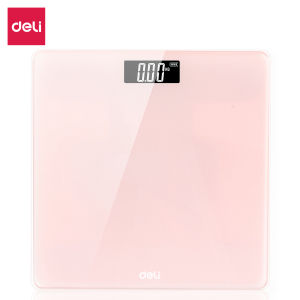 [Tặng Kèm Pin] Cân điện tử sức khỏe Deli số đo chính xác kính cường lực tải trọng tới 180kg cân sức khỏe cân y tế chất lượng cao - E86120