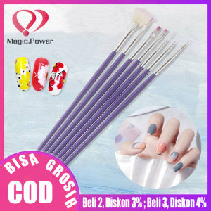 7 pcs/set Nail Art Lukisan Menggambar Garis Liner Brush Dotting Pen Polish Gel UV Manicure Alat
