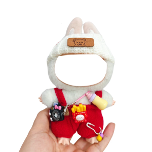 Trang Phục Búp Bê plushes bao gồm mũ và ba đồ trang trí chi tiết cho 15 con số hiển thị 17cm