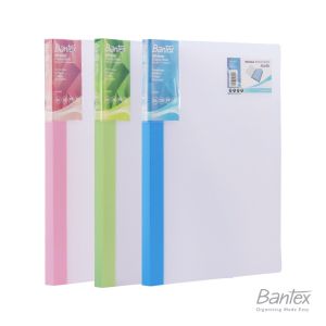 Bantex BICOLOUR Display Book Folio/F4 Clear Holder 20 Pocket - 3183