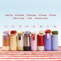 Sunnies Flask 32oz Pebble Flask in Milk Tea (Summer Ready-Made Insulated Water Tumbler for Hot and Cold with Cap and Strap). 