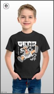 Kaos anak motif karakter bahan katun combed TERLARIS