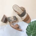 Guốc nữ cao gót da thật MK mềm êm - guốc gót vuông đế êm da mềm - guốc thời trang nữ 7cm (ảnh thật và video của shop). 