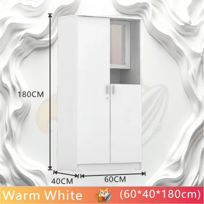 HARBOX Hanging Clothes Cabinet Mirror Organizer Cabinet Closets For Clothes Cabinets Wardrobe Heavy Duty Modern Wardrobe