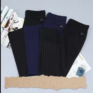 [Fast Shipped]Plus Size M-5XL Legging Long Baggy Pants Women High Waist Straight Cut Casual Black Office Stretchable Formal Harem Woman Korean Style Ladies Pants Seluar Slack Fit Hitam Slek Ketat Panjang Kerja Perempuan Wanita Murah Muslima