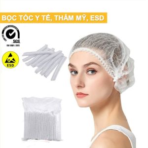[HCM] Mũ chùm đầu y tế ( 100 cái/ túi) nón còn sâu chùm đầu mũ y tế chất liệu giầy dặndùng cho y tế Spa-CA666