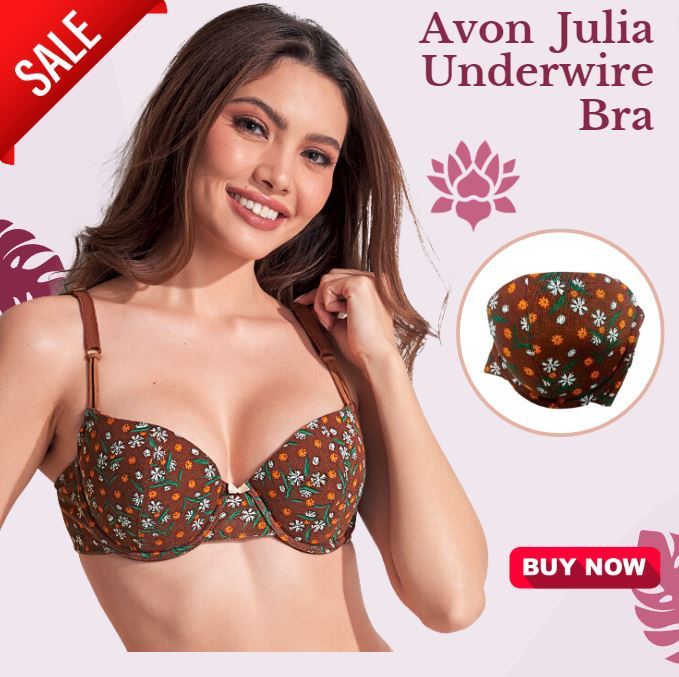 Avon Official Store Julia Underwire Bra for Women Seamless Push Up