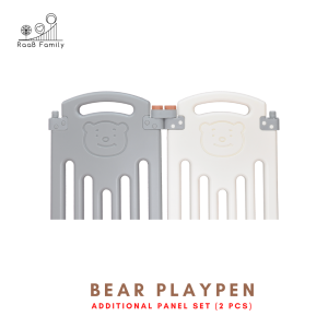 RaaB Family™ Additional Panel Set for Bear Playpen Kids Playard Play Fence Safety Gate Non Toxic Material