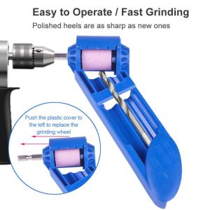 Portable Drill Bit Sharpener & Corundum Grinding Wheel Set