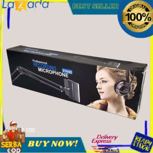 POTONGAN SAMPAI 6K🎉🎉KUALITAS TERBAIK DI SINI - Professional Stand Holder Microphone Condenser 360 Lazypod with Smartphone Clamp