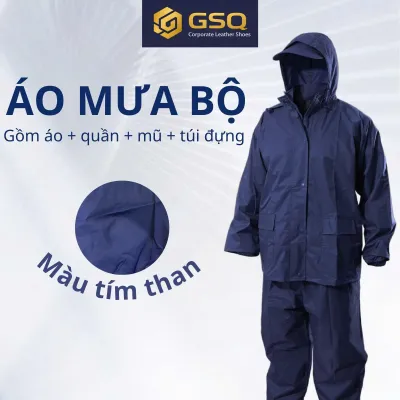 Bộ Áo Mưa màu tím than Chính Hãng Công ty Cổ phần 26