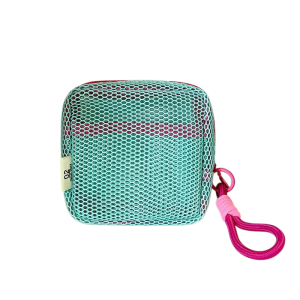 Portable Mesh Cosmetic Storage Bag Makeup Travel Mini Wash Bag Mesh Tofu Bag 迷你洗漱用品收纳袋