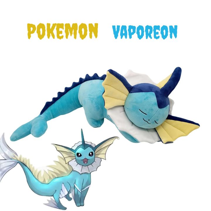 Sleeping Vaporeon Jumbo Eeveelutions buy Pokemon Plush