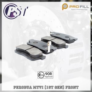 PST Disc Brake Pad [Semi Metallic] 04465-73R01 (D0100M) Front - Perodua Myvi (1st Gen) 2005-10
