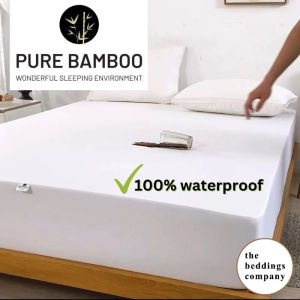 [Thebeddingscompany] Pure Bamboo Waterproof Mattress Protector/ Dustmite resistant Mattress Protector/ Baby Cot Waterproof Protector